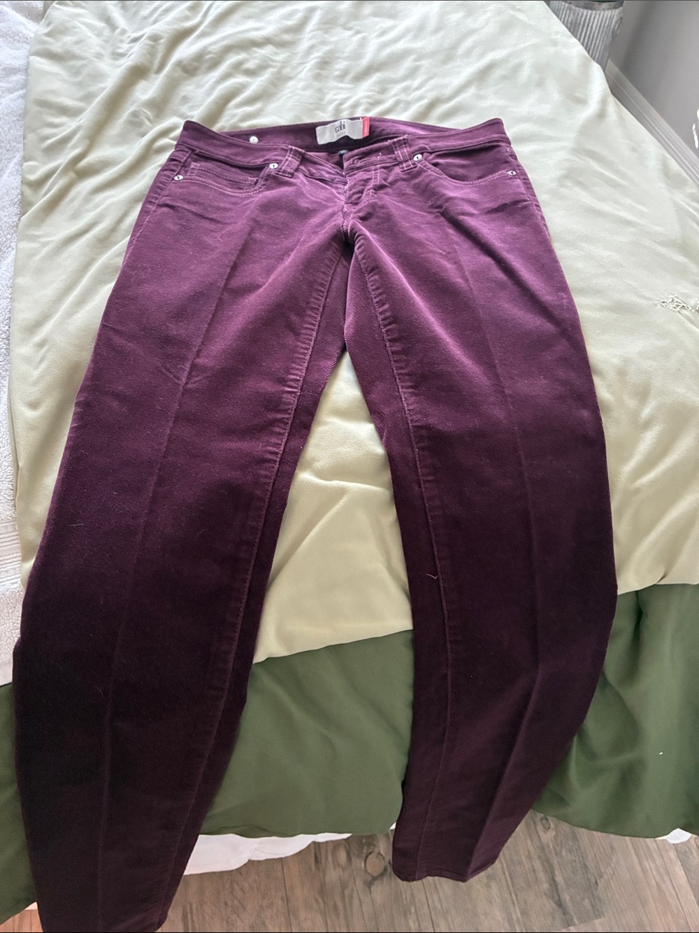 CAbi Women's Deep Plum Skinny Jeans